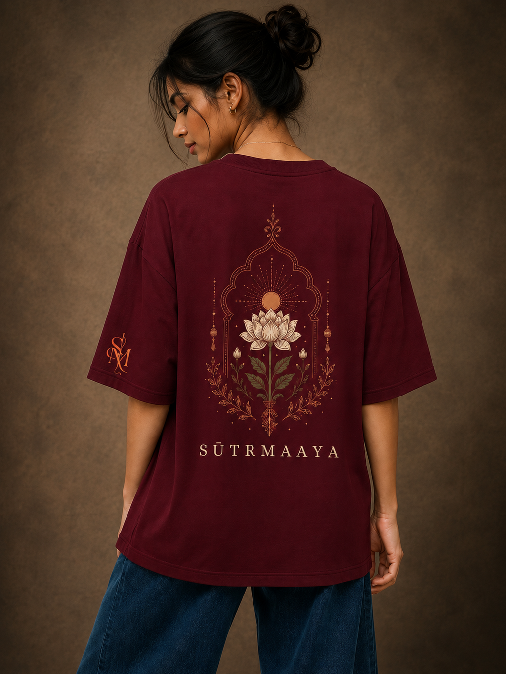 Crimson Bloom | Oversized Unisex T-Shirt