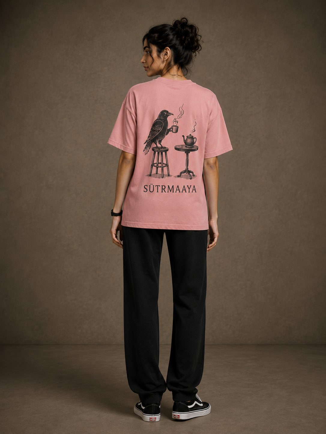 Pehle Chai... Premium Oversized Unisex T-Shirt | Sutrmaaya