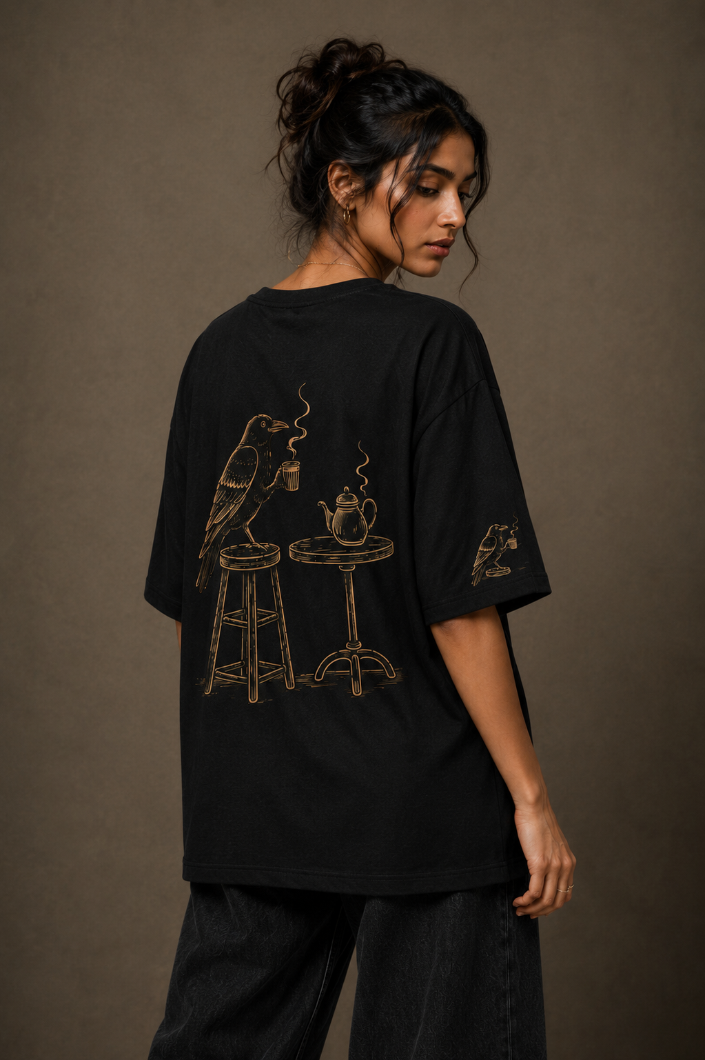 Pehle Chai... Premium Oversized Unisex T-Shirt | Sutrmaaya