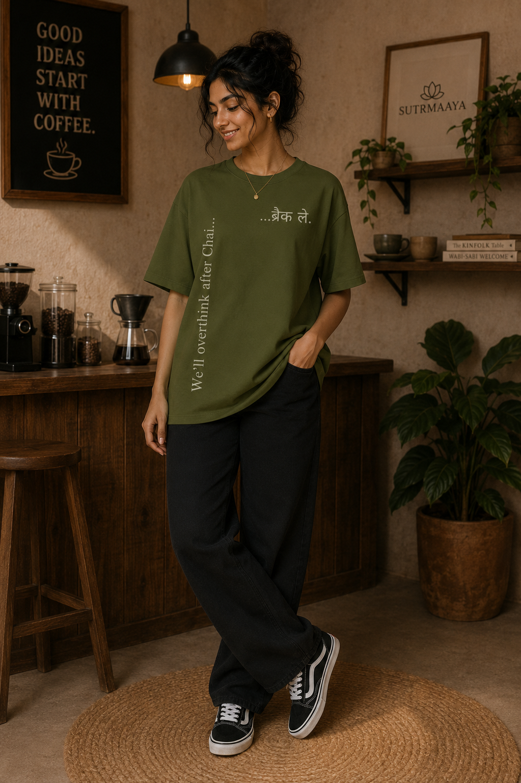 Break Le. | Premium 240 GSM Oversized Drop Shoulder T-Shirt | Sutrmaaya