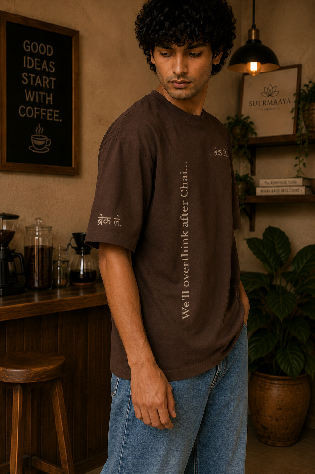 Break Le. | Premium 240 GSM Oversized Drop Shoulder T-Shirt | Sutrmaaya